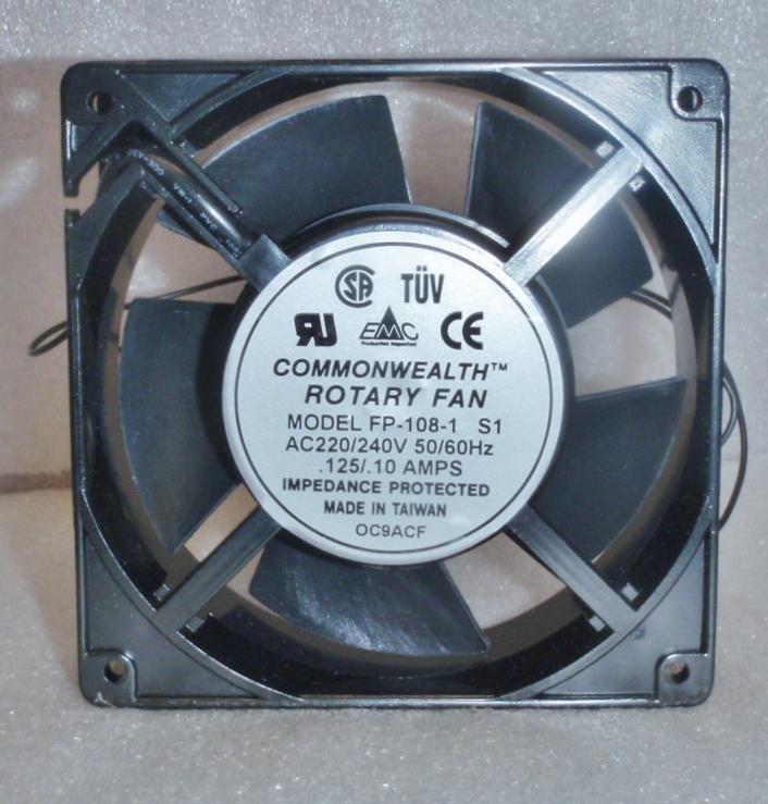 Free shipping!!NEW Commonwealth FP 108 EX S1 B Rotary Cooling Fan, 220 / 240VAC 50 / 60Hz 38Win